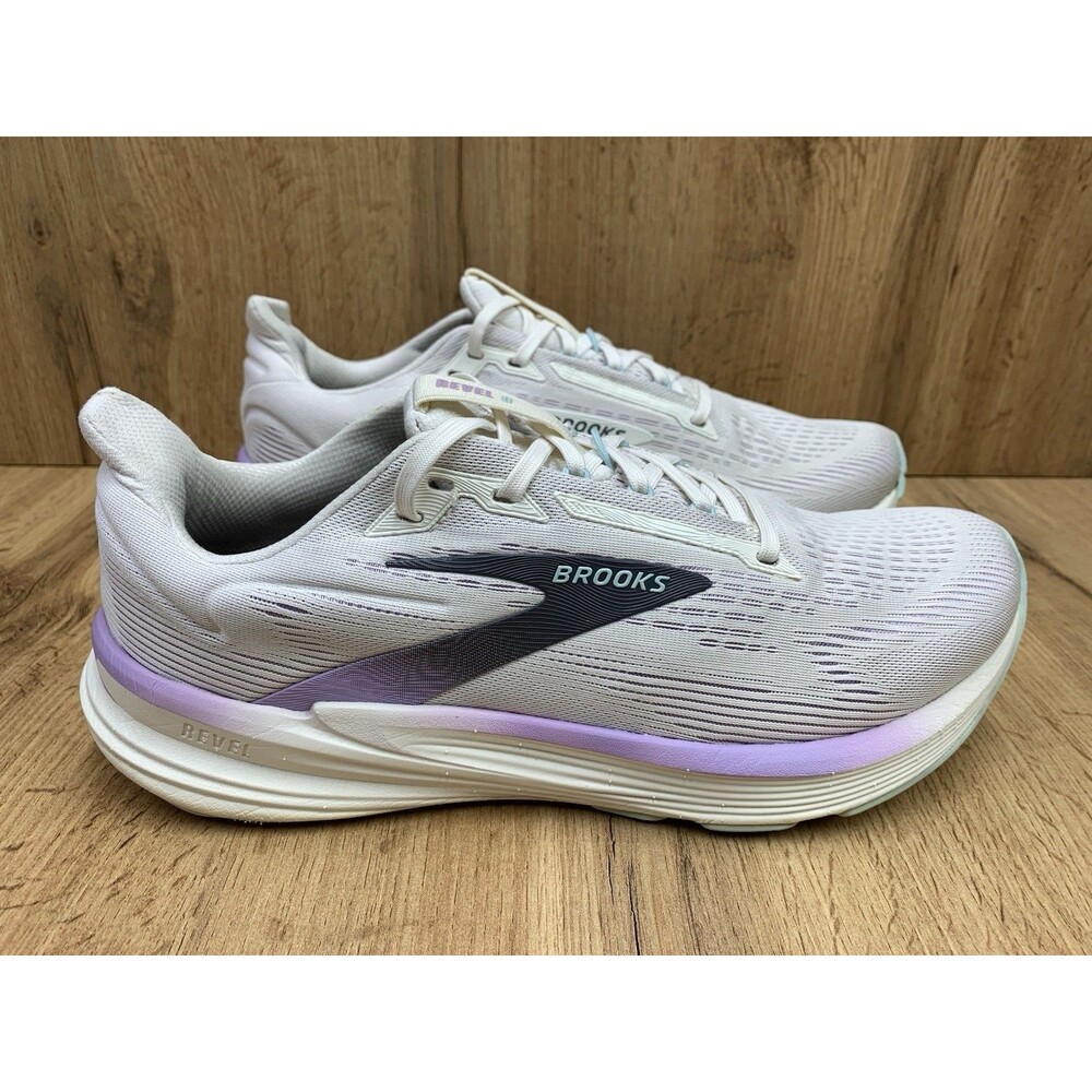 Brooks Revel Womens Size 11 Running Shoes White Purple Athletic Sneakers - Picture 2 of 12